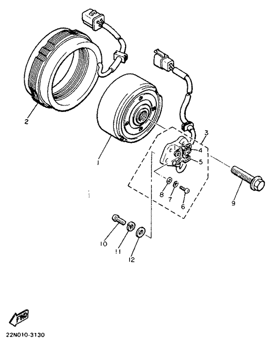 Генератор Yamaha XJ900 XJ900F Diversion