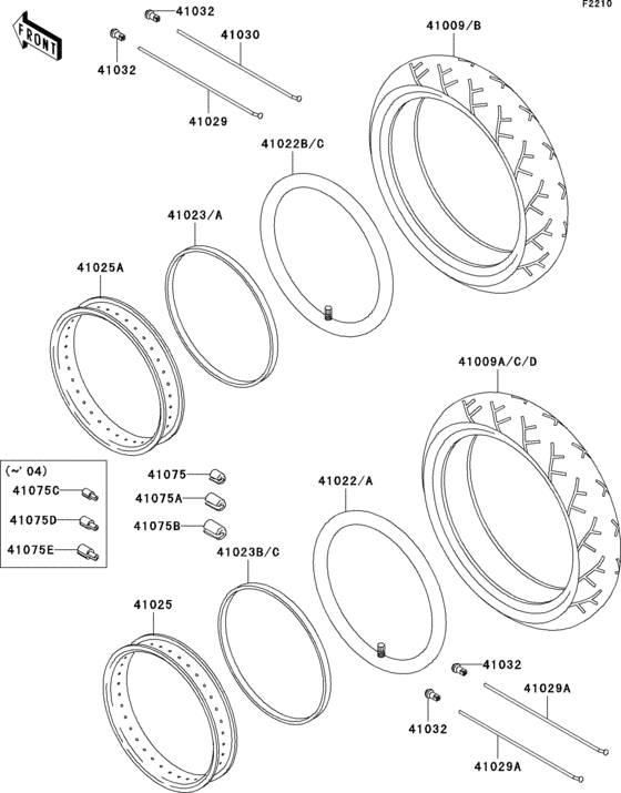 Tires Kawasaki VN1500 VN1500 Vulcan 1500 Drifter