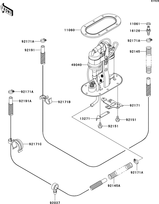 Топливный насос Kawasaki ZX1200 ZX1200 Ninja ZX-12R