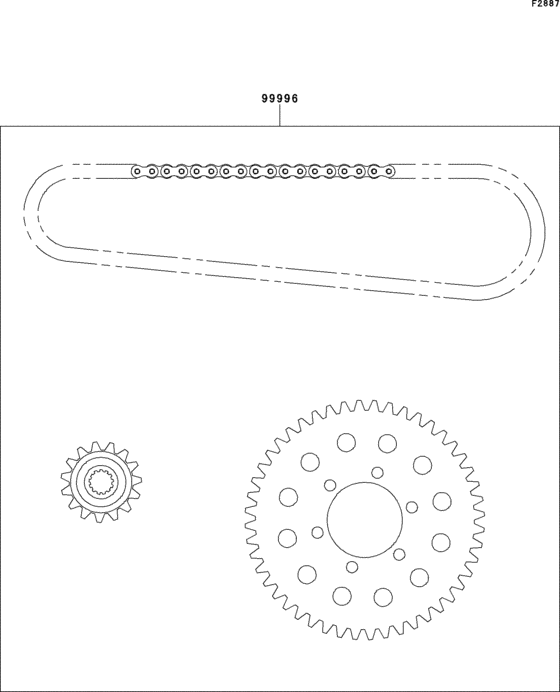 Chain kit Kawasaki ZX750 ZX750 ZXR750