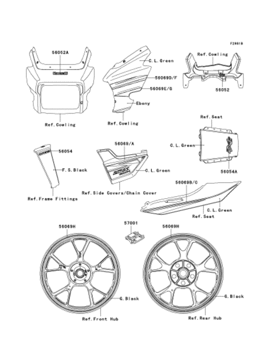 Наклейки Kawasaki ZR1200 ZR1200 ZRX1200 DAEG