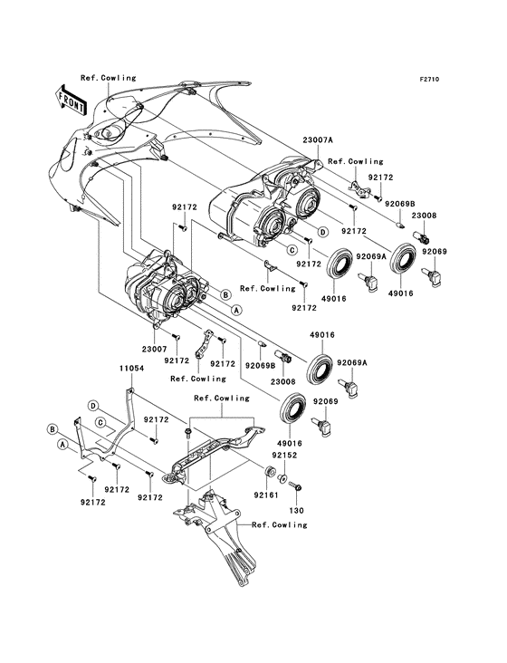Фара Kawasaki ZX1400 ZX1400 Ninja ZX-14