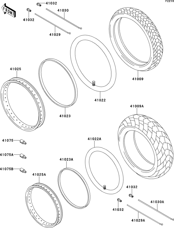 Tires Kawasaki VN800 VN800 Vulcan 800