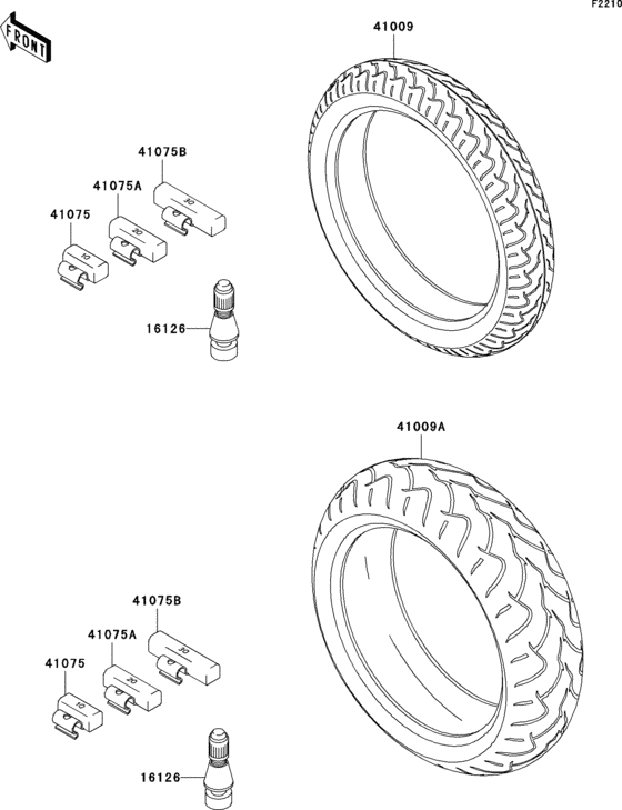 Tires Kawasaki ZR750 ZR750 Z750
