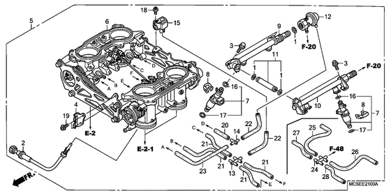 Дроссельная заслонка Honda ST1300 ST1300 (ABS) Pan-European