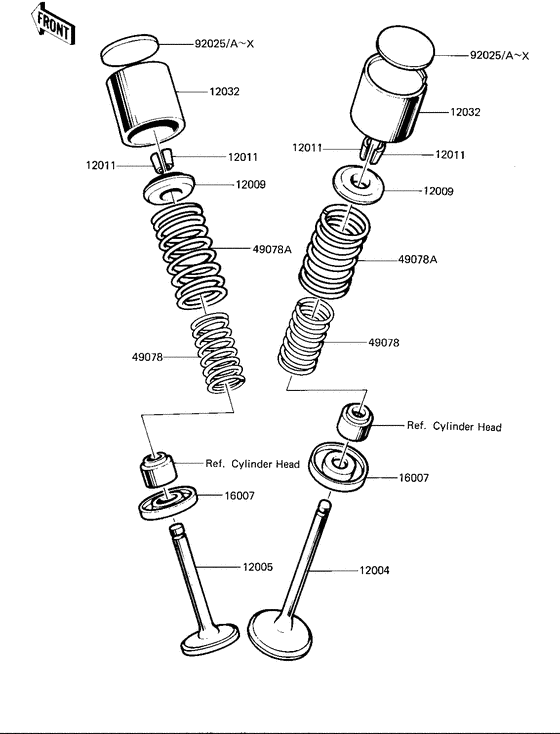 Valves Kawasaki KZ1000 KZ1000 CSR