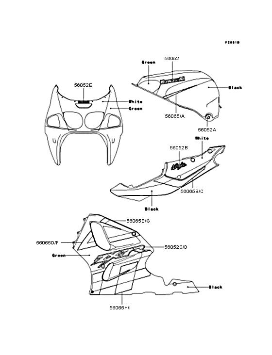 Наклейки Kawasaki ZX750 ZX750 Ninja ZX-7R