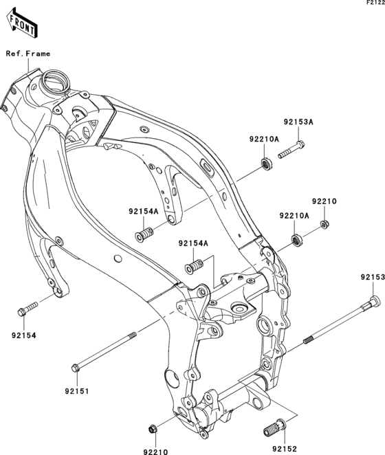 Engine mount Kawasaki ZX600 ZX600 Ninja ZX-6R