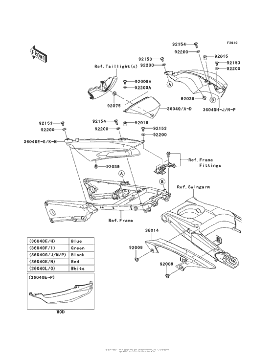 Side Covers/chain Cover Kawasaki ZX1400 ZX1400 Ninja ZX-14R