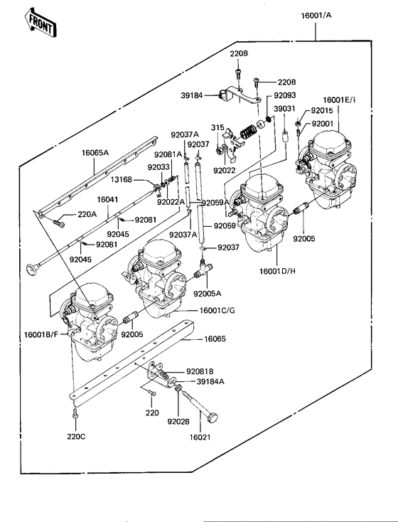 Carburetor assy Kawasaki KZ1000 KZ1000 CSR