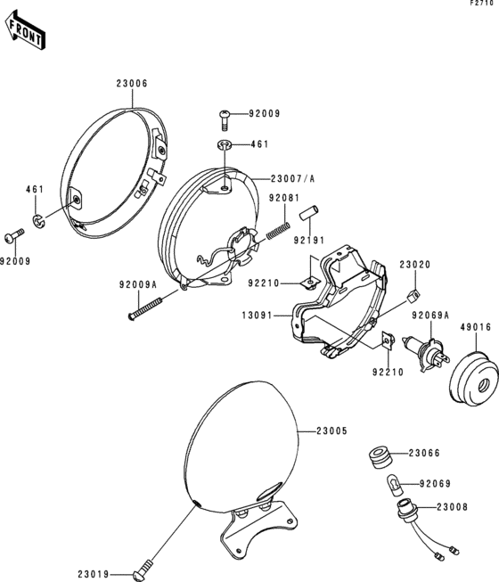 Headlight(s) Kawasaki VN1500 VN1500 Classic
