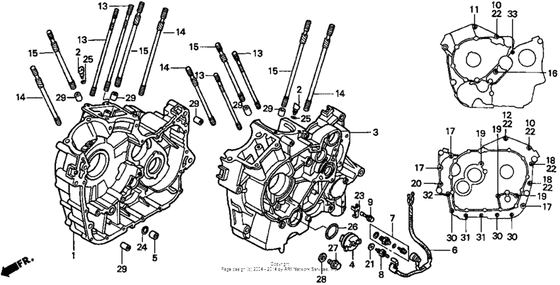Картер двигателя Honda VT1100 VT1100T Shadow A.C.E. Tour