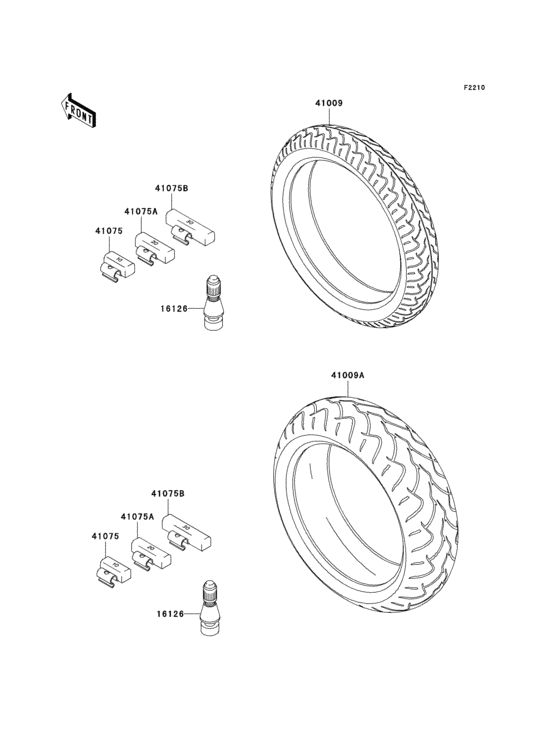 Tires Kawasaki ZR750 ZR750 Z750
