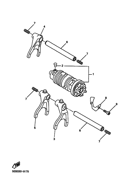 Копирный вал & Вилки Yamaha FZ6 FZ6-SAHG FZ6 FAZER S2 (ABS) Копирный вал & Вилки Yamaha FZ6 FZ6-SAHG FZ6 FAZER S2 (ABS)