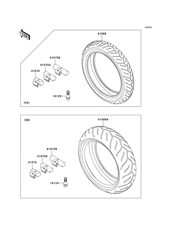 Tires Kawasaki ZR750 ZR750 Z750