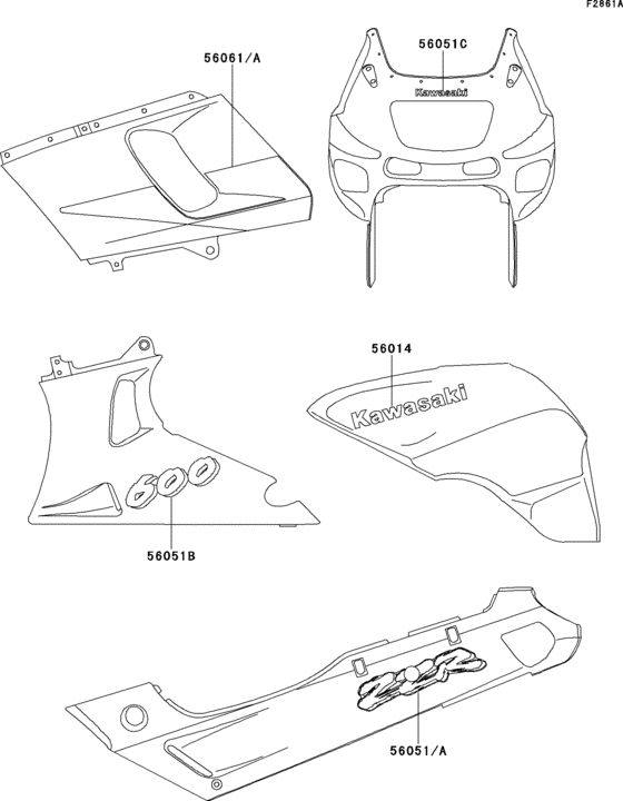 Decals(eventide)(zx600-e4) Kawasaki ZX600 ZX600 ZZ-R600