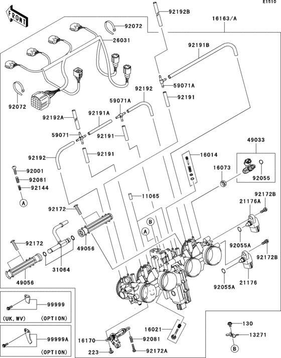 Throttle Kawasaki ZR750 ZR750 Z750