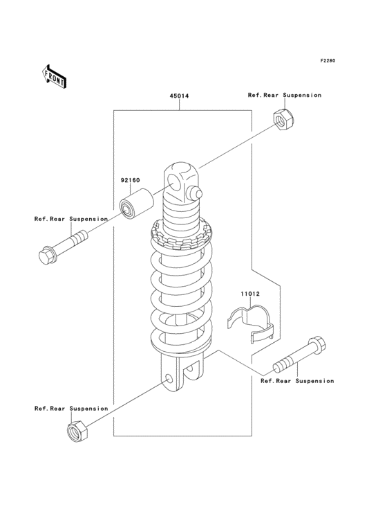 Shock absorber(s) Kawasaki ZX1100 ZX1100 Ninja ZX-11