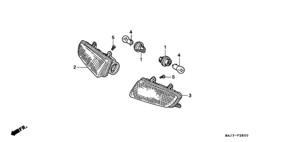 Поворотники Honda ST1100 ST1100 (ABS/ TCS) Pan-European