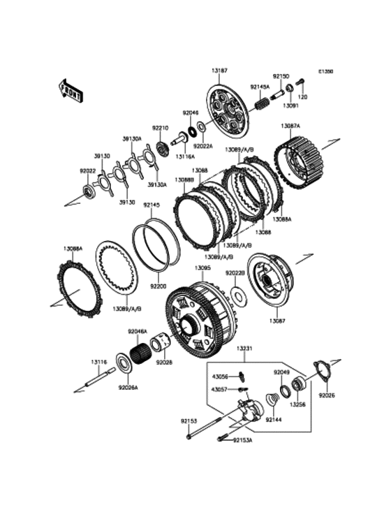 Clutch Kawasaki ZX1400 ZX1400 Ninja ZX-14R ABS
