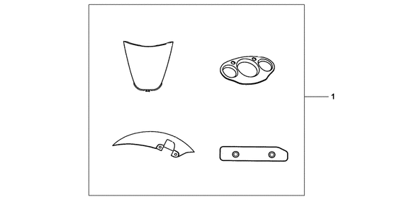 On-road printed parts kit Honda SZX50 SZX50 X8R-S