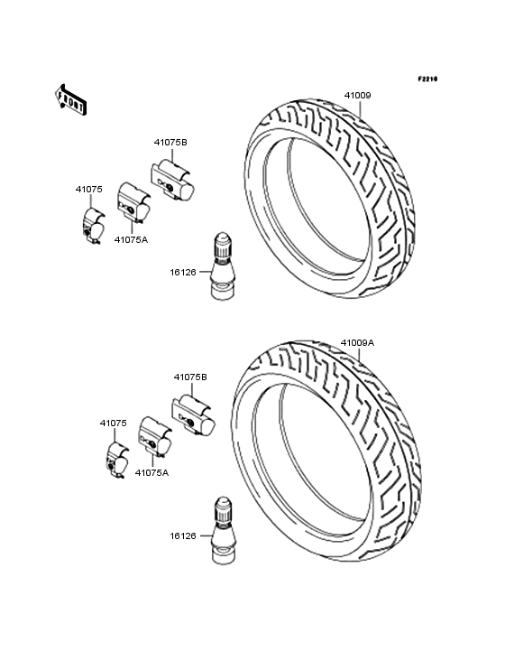 Tires Kawasaki ZX750 ZX750 Ninja ZX-7R