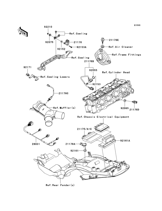 Fuel injection Kawasaki ZX1400 ZX1400 ZZR1400 ABS
