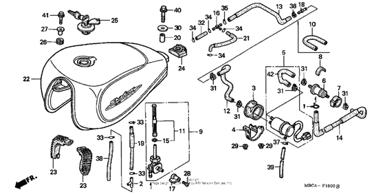 Топливный бак Honda VT1100 VT1100T Shadow A.C.E. Tour