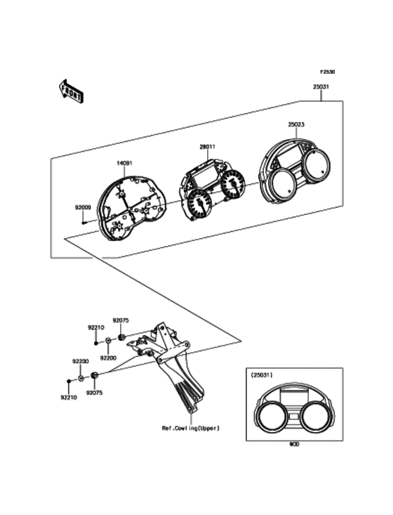 Meter(s) Kawasaki ZX1400 ZX1400 Ninja ZX-14R ABS Meter(s) Kawasaki ZX1400 ZX1400 Ninja ZX-14R ABS