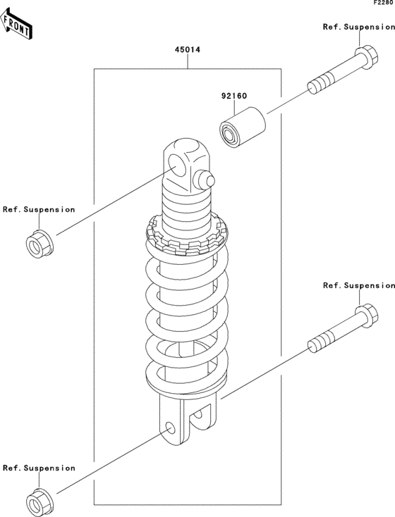 Shock absorber(s) Kawasaki ZX750 ZX750 ZXR750