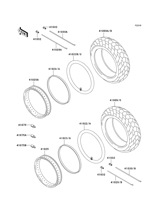 Tires Kawasaki VN800 VN800 Vulcan 800 Classic