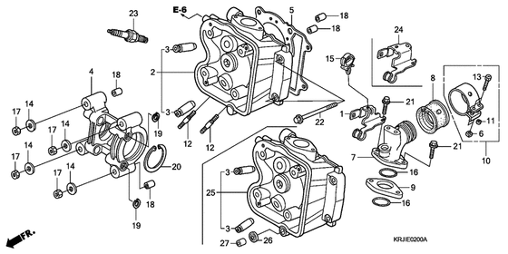 Головка цилиндра Honda FES125 FES125 (ABS) S-Wing