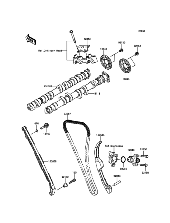 Camshaft(s)/Tensioner Kawasaki ZX1000 ZX1000 Ninja ZX-10R ABS 30th Anniversary Edition Camshaft(s)/Tensioner Kawasaki ZX1000 ZX1000 Ninja ZX-10R ABS 30th Anniversary Edition