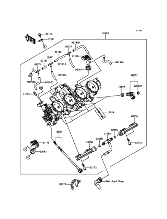 Throttle Kawasaki ZX636 ZX636 Ninja ZX-6R ABS