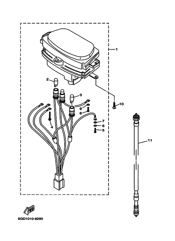 Панель приборов Yamaha YV50 YV50H Jog Poche