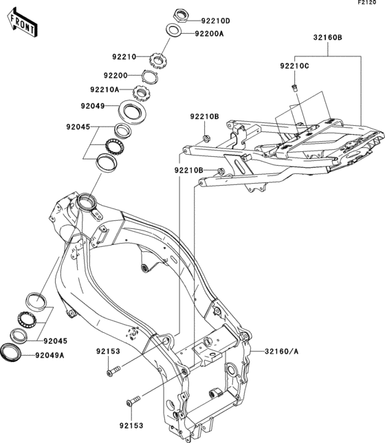 Рама Kawasaki ZX636 ZX636 Ninja ZX-6R