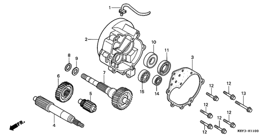 Трансмиссия Honda FES125 FES125 Pantheon