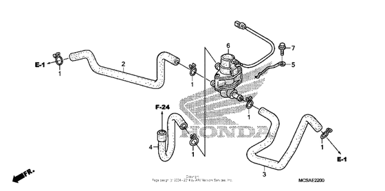 Система вентиляция картера Honda ST1300 ST1300 (ABS) Pan-European