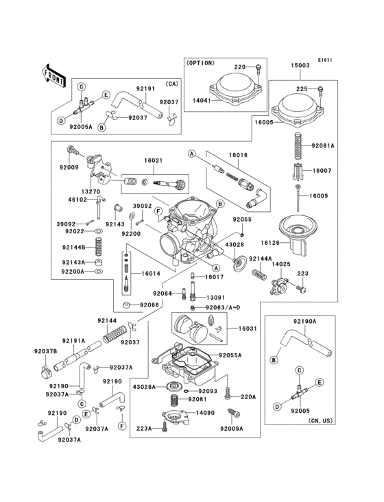 Carburetor(1/2) Kawasaki VN800 VN800 Vulcan 800 Classic