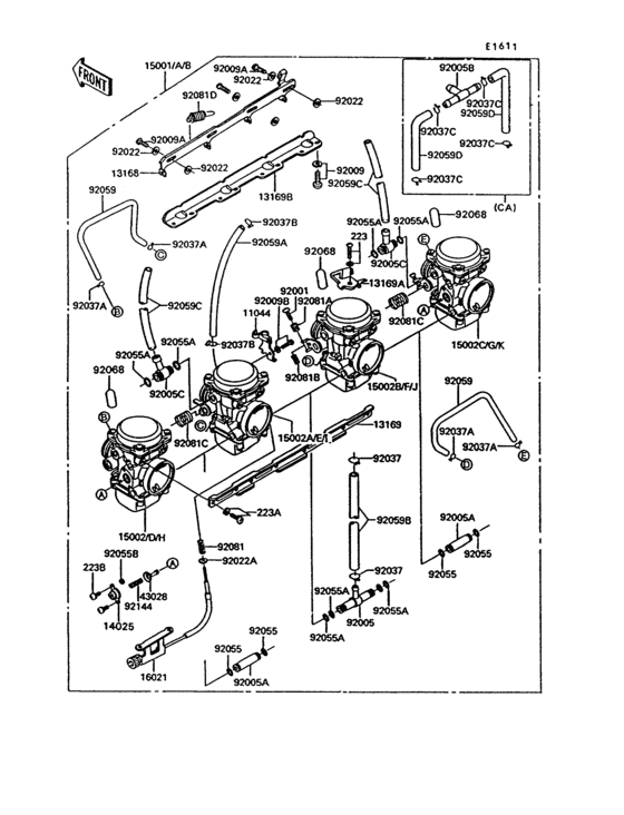 Carburetor(1/2) Kawasaki ZG1000 ZG1000 Concours