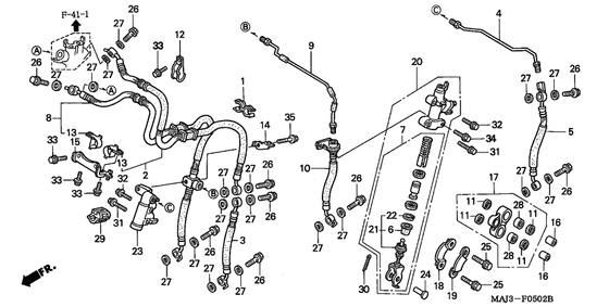 Передний тормозной цилиндр Honda ST1100 ST1100 (ABS/ TCS) Pan-European