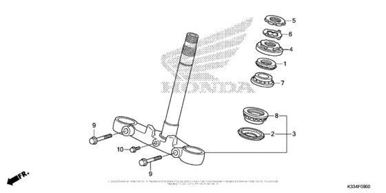 Рулевая траверса Honda CBR300R CBR300R (ABS)