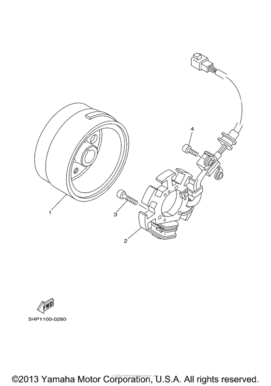 Генератор Yamaha TTR125 TTR125LT TT-R125
