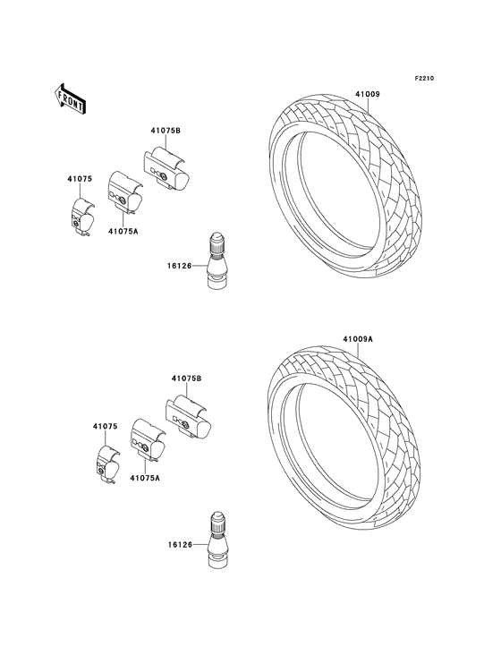 Tires Kawasaki ER500 ER500 ER-5