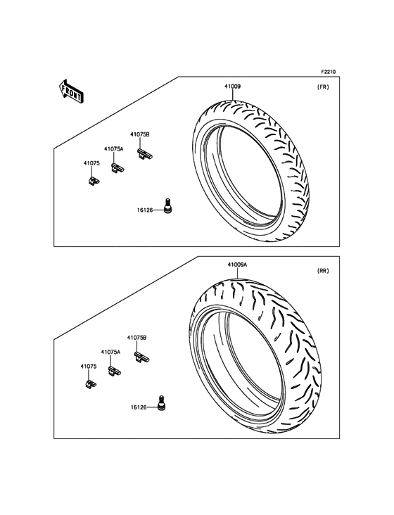Tires Kawasaki ZX1000 ZX1000 Ninja ZX-10R