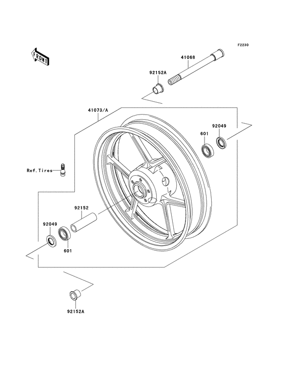 Transom + tube Kawasaki ZR750 ZR750 Z750S