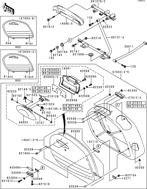 Saddlebags(1/2) Kawasaki VN1500 VN1500 Vulcan 1500 Nomad Fi