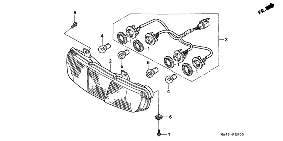 Задний фонарь (Стоп-сигнал) Honda ST1100 ST1100 (ABS/ TCS) Pan-European
