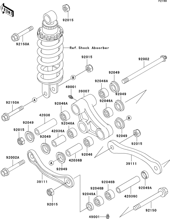 Suspension Kawasaki ZX600 ZX600 ZZ-R600
