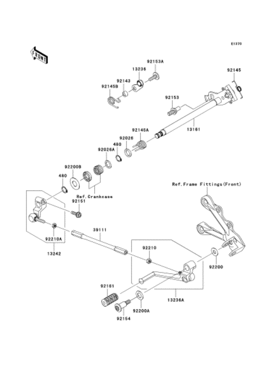 Переключатель передач Kawasaki ZX600 ZX600 Ninja ZX-6R